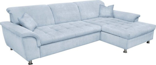 DOMO collection Ecksofa Franzi Steppung im Sitzbereich B7T/H: 278/162/80 cm, Schlafsofa, wahlweise m