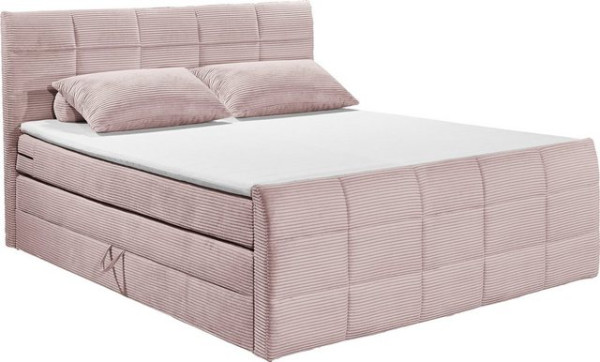 ED EXCITING DESIGN Boxspringbett Bolivia, harte Seite mit Kokosmatte, weiche Seite mit Filzabdeckung