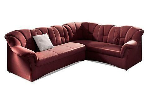 DOMO collection Ecksofa Papenburg B/T/H: 242/190/84 cm, wahlweise mit Bettfunktion, Langer Schenkel