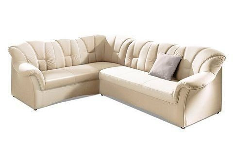 DOMO collection Ecksofa Papenburg B/T/H: 242/190/84 cm, wahlweise mit Bettfunktion, Langer Schenkel