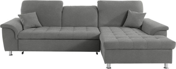 DOMO collection Ecksofa Franzi, wahlweise mit Kopfteilverstellung (dann Tiefe: 170 cm)