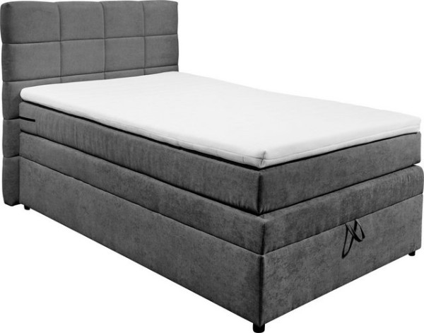 ED EXCITING DESIGN Boxspringbett Tacoma, inkl. Bettkasten und Topper