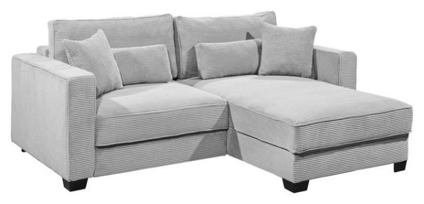 Black Red White Sofa Polsterecke R/L, MOLIA, Grau, B 240 cm, T 185 cm