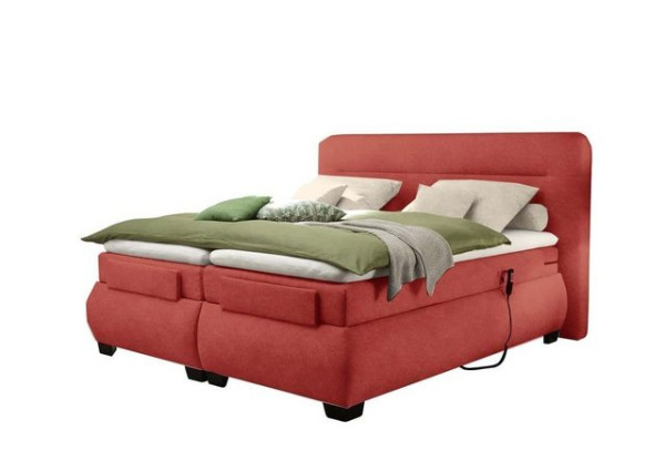 ED EXCITING DESIGN Boxspringliege (160 x 200 cm, Evolution), Rot