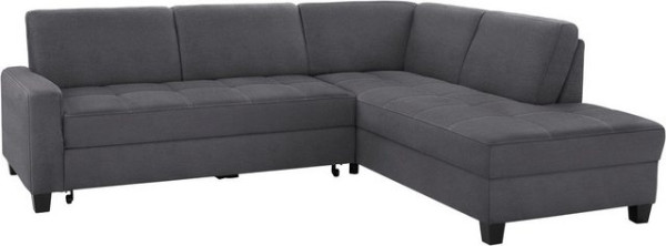 DOMO collection Ecksofa Florentina, wahlweise mit Bettfunktion, mit Kontrastnaht