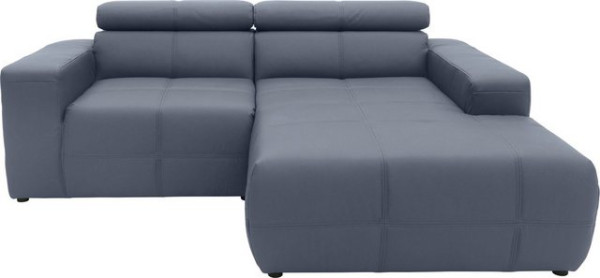 DOMO collection Ecksofa Brandon kleine Ausführung B/T/H: 214/100/80 cm, Mit Kopfteilverstellung, auc