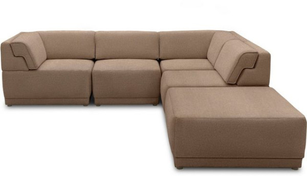 DOMO collection Loungesofa 800007, Set, Rückenkissen aufstellbar, unendlich erweiterbar