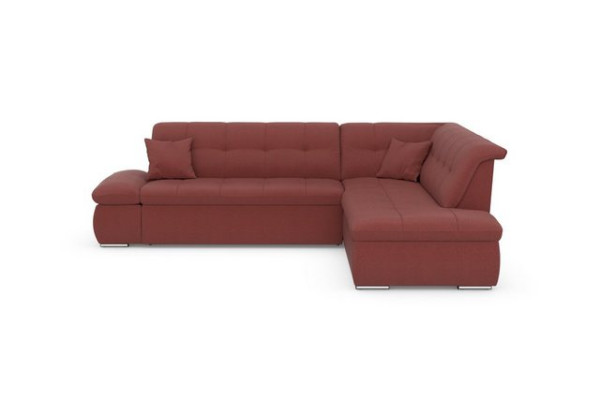 DOMO collection Ecksofa Moric, wahlweise mit Bettfunktion und Armlehnenverstellung