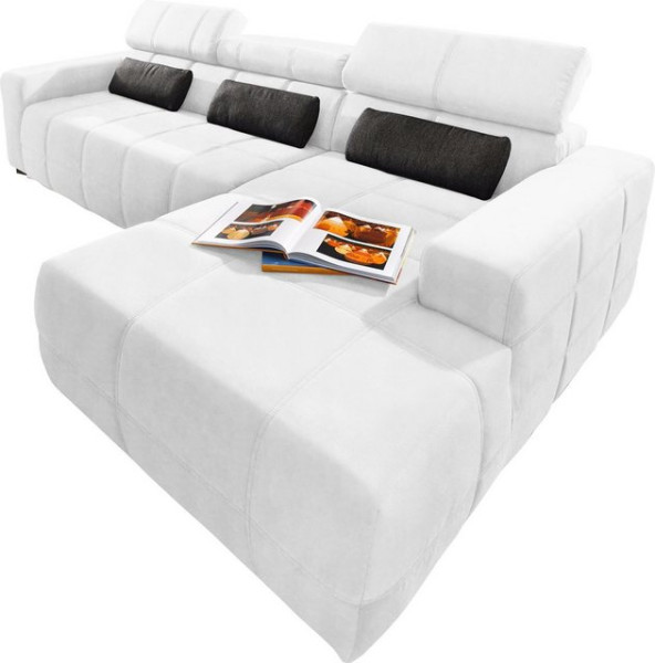 DOMO collection Ecksofa Brandon große Ausführung B/T/H: 289/177/80 cm