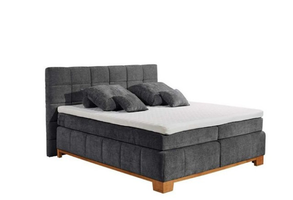 ED EXCITING DESIGN Boxspringliege (180 x 200 cm, Viborg), Schwarz