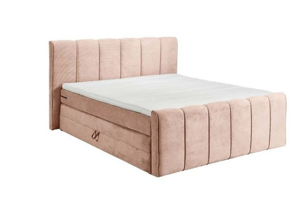 ED EXCITING DESIGN Boxspringliege (180 x 200 cm, Laredo), Rosa