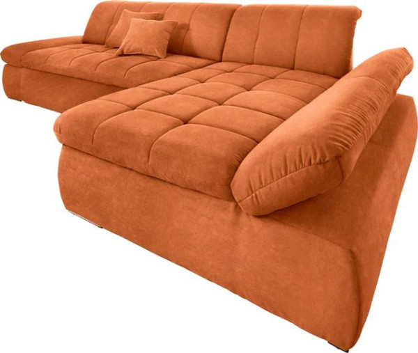 DOMO collection Ecksofa NMoric XXL, B/T/H: 300/172/80cm, Revamierenabschluss, wahlweise mit Bettfunk