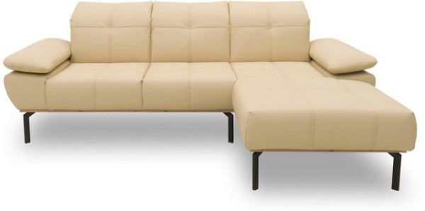 DOMO collection Ecksofa 100010, wahlweise mit Kranz