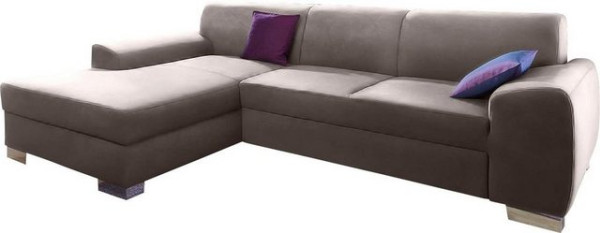 DOMO collection Ecksofa Ricardo, mit Recamiere, wahlweise mit Bettfunktion