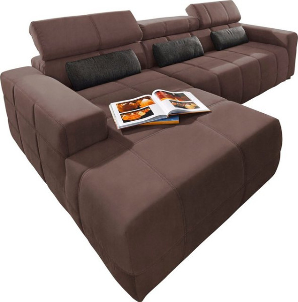 DOMO collection Ecksofa Brandon große Ausführung B/T/H: 289/177/80 cm