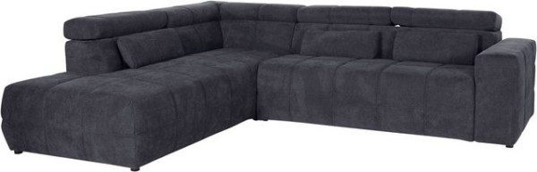 DOMO collection Ecksofa Brandon, inklusive Kopfteilverstellung, wahlweise mit Sitztiefenverstellung