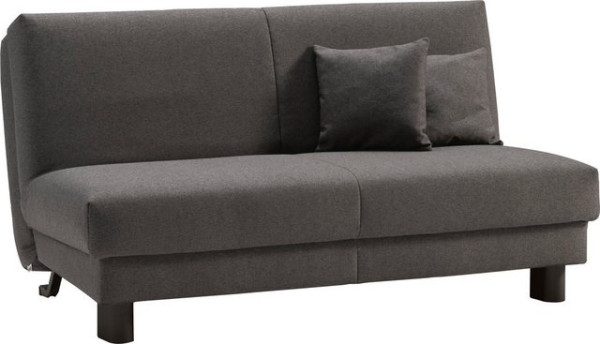 ell + ell Schlafsofa Enny, Liegefläche Breite 155 cm, Liegehöhe 45 cm, Füße schwarz, Rückenlehne