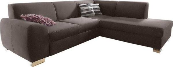 DOMO collection Ecksofa Ricardo, mit Ottomane, wahlweise mit Bettfunktion