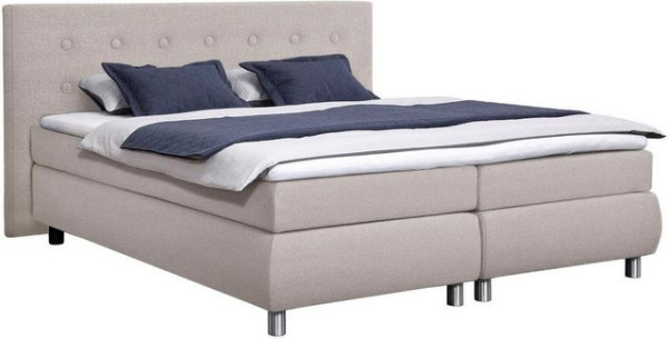 ADA trendline Boxspringbett Darcy, mit dekorativen Knöpfen am Kopfteil