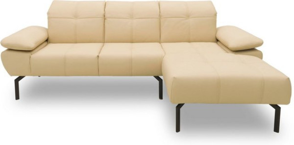 DOMO collection Ecksofa 100010, wahlweise mit Kranz