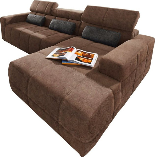 DOMO collection Ecksofa Brandon große Ausführung B/T/H: 289/177/80 cm