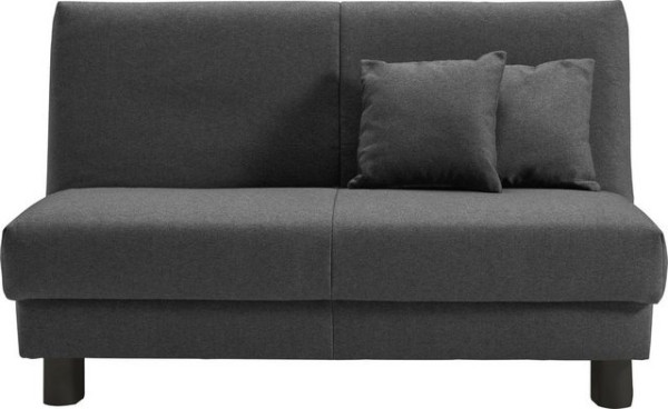 ell + ell Schlafsofa Enny, Liegefläche Breite 120 oder 140 cm, Liegehöhe 40 cm, Füße schwarz