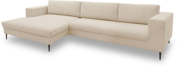 DOMO collection Ecksofa Modica, moderne Optik mit großzügiger Recamière, auch in Cord