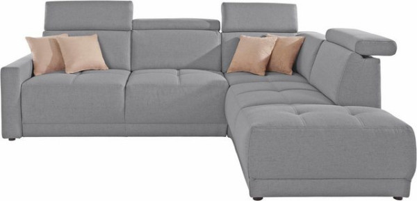 DOMO collection Ecksofa Ava, mit Ottomane, Federkern wahlweise mit Kopfteilverstellungen