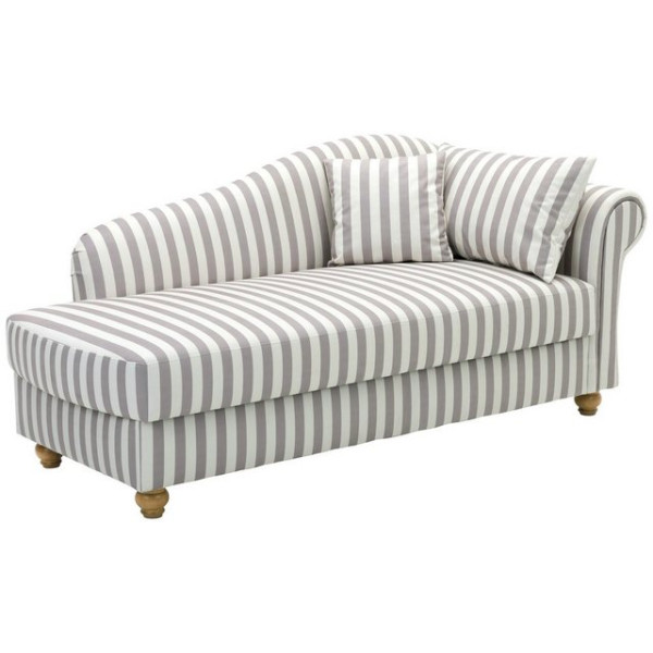 Max Winzer® Sofa Evelyn, Recamiere Armlehne rechts gestreift