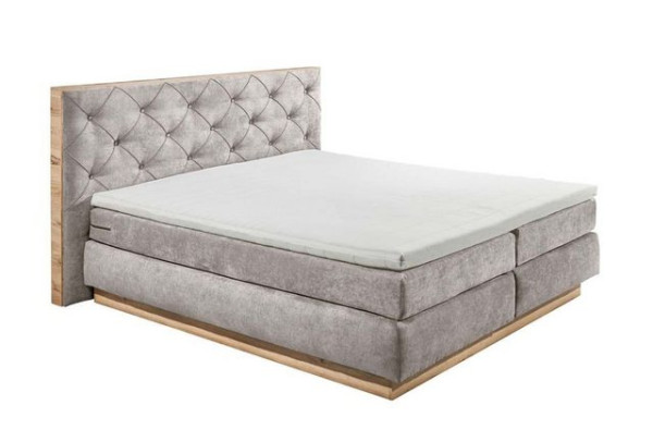 ED EXCITING DESIGN Boxspringliege (180 x 200 cm, Malbork), Grau