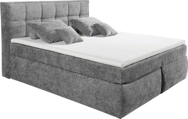 ED EXCITING DESIGN Boxspringbett Michigan, Duo-Matratze - mit Kokosmatte, Filzabdeckung