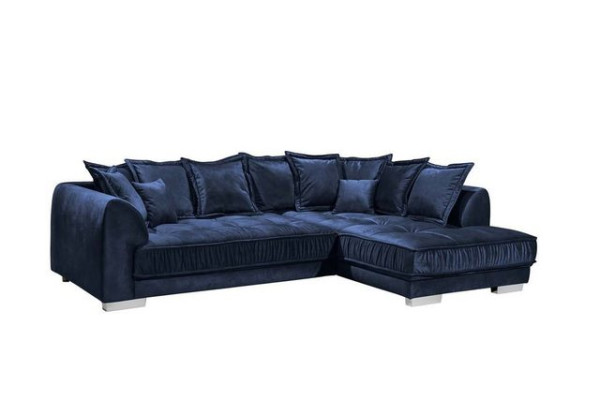 ED EXCITING DESIGN Ecksofa, Pascha Ecksofa 308 x 192 cm Sofa Couch Eckcouch Dunkelblau