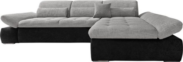 DOMO collection Ecksofa Aldo, mit Recamiere, wahlweise mit Bettfunktion