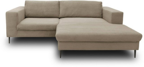 DOMO collection Ecksofa Modica, moderne Optik mit großzügiger Recamière, auch in Cord