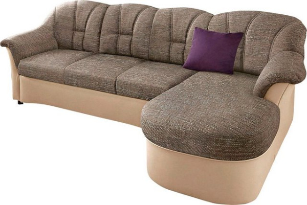 DOMO collection Ecksofa Flores Schlafsofa, B/T/H: 233/142/86 cm