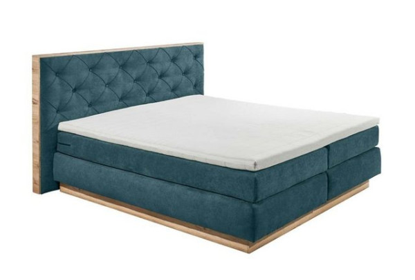 ED EXCITING DESIGN Boxspringliege (180 x 200 cm, Malbork), Blau