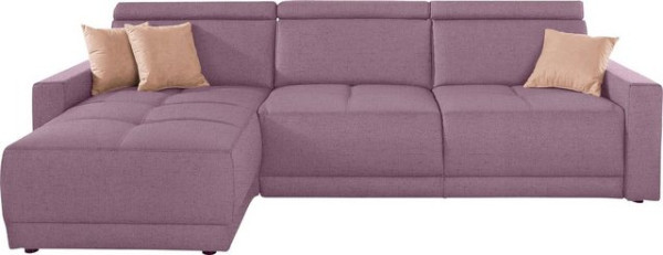 DOMO collection Ecksofa Ava, mit Recamiere, Federkern wahlweise mit Kopfteilverstellungen