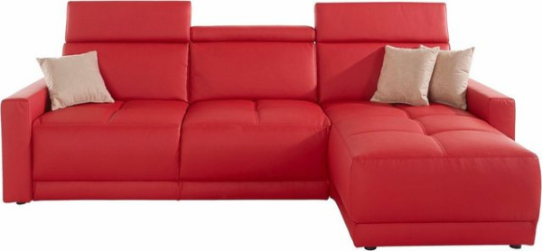 DOMO collection Ecksofa Ava, mit Recamiere, Federkern wahlweise mit Kopfteilverstellungen