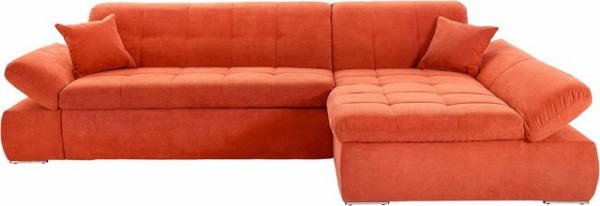 DOMO collection Ecksofa NMoric XXL, B/T/H: 300/172/80cm, Revamierenabschluss, wahlweise mit Bettfunk