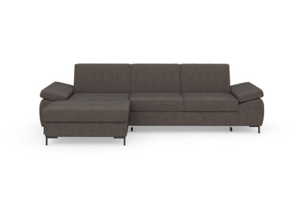 DOMO collection Ecksofa Capelo, mit Armteilverstellung, wahlweise mit Bettfunktion, Federkern