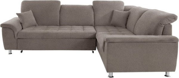 DOMO collection Ecksofa Franzi, wahlweise mit Kopfteilverstellung (dann Breite: 275 cm)