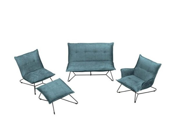 ED EXCITING DESIGN Polsterecke, Vico Polstergarnitur Sofagarnitur Couch Sofa 4-Teilig Grün