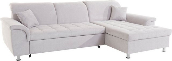 DOMO collection Ecksofa Franzi, wahlweise mit Kopfteilverstellung (dann Tiefe: 170 cm)