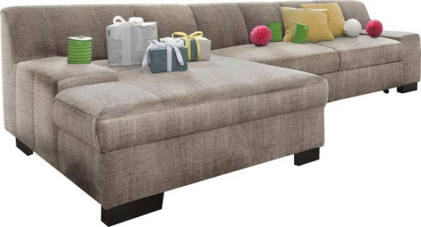 DOMO collection Ecksofa Norma, wahlweise mit Bettfunktion