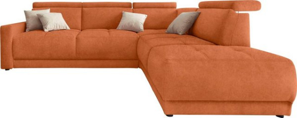 DOMO collection Ecksofa Ava, mit Ottomane, Federkern wahlweise mit Kopfteilverstellungen