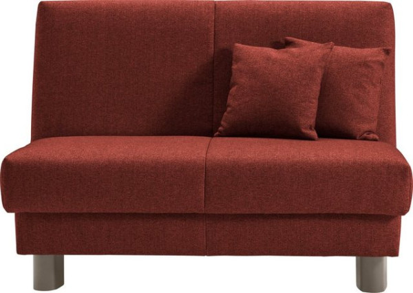 ell + ell Schlafsofa Enny, Liegefläche Breite 120 oder 140 cm, Liegehöhe 40 cm, Füße alufarben