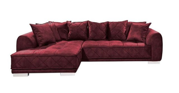 ED EXCITING DESIGN Ecksofa, Sentina Ecksofa 319 x 194 cm Ecksofa Couch Burgund