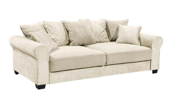 ED EXCITING DESIGN 3-Sitzer, Aurelia 3-Sitzer Polstergarnitur Couch Sofa 2-farbig Creme