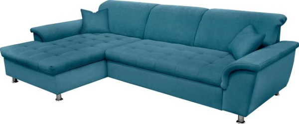 DOMO collection Ecksofa Franzi Steppung im Sitzbereich B7T/H: 278/162/80 cm, Schlafsofa, wahlweise m