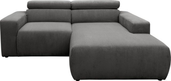 DOMO collection Ecksofa Brandon kleine Ausführung B/T/H: 214/100/80 cm, Mit Kopfteilverstellung, auc